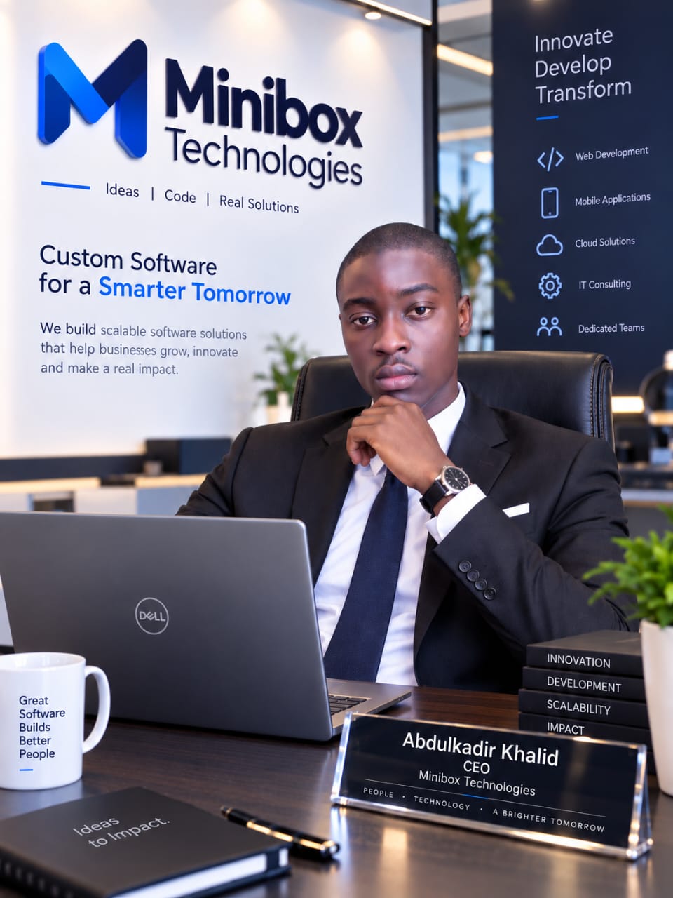 Abdulkadir Khalid, CEO of Minibox Technologies